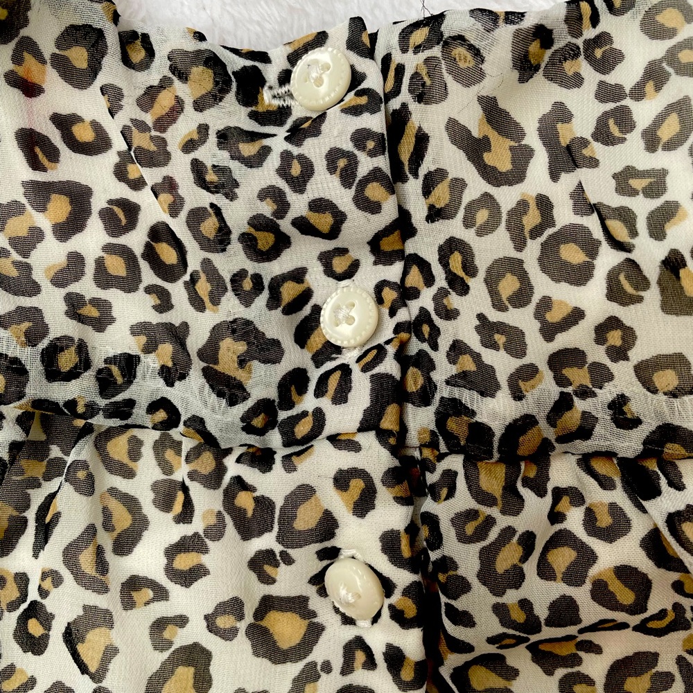 Leopard Print Blouse Dress for Infant Toddler by Place - Picture 7 of 7